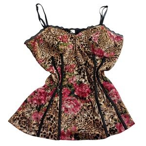 No Boundaries Leopard Print Corset Top